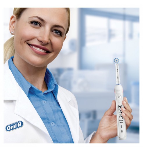 Детская электрическая зубная щетка Oral-B Pro 3  Junior Sensi Minnie Mouse D505.523.2K