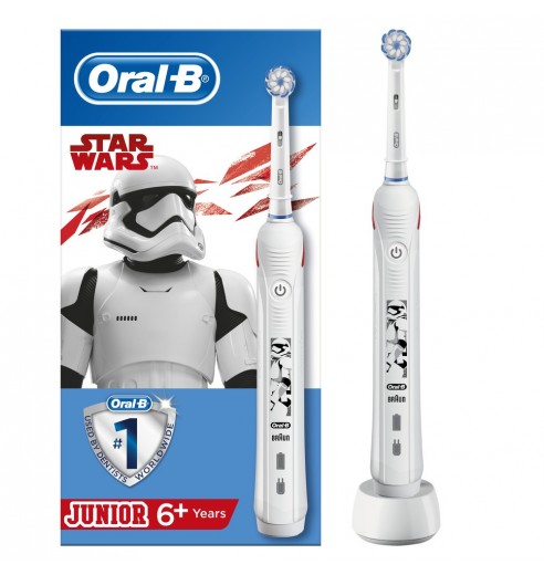 Детская электрическая зубная щетка Oral-B Pro 2  Junior Sensi Звездные Войны D501.513.2