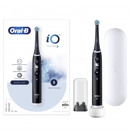 Электрическая зубная щетка Oral-B iO 6 Black Lava