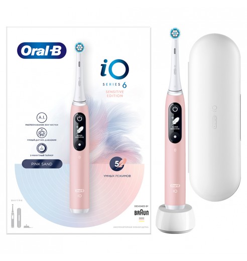 Электрическая зубная щетка Oral-B iO 6 Pink Sand