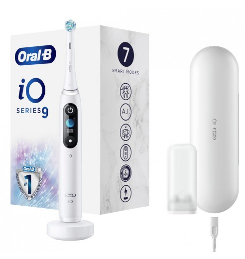 Электрическая зубная щетка Oral-B iO 9 White Alabaster