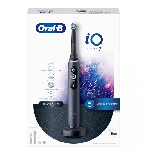 Электрическая зубная щетка Oral-B iO 7 Black Onyx