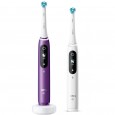 Набор электрических зубных щеток Oral-B iO 8 Duo White Alabaster, Violet Ametrine