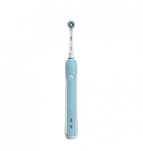 Набор: Электрическая зубная щетка Oral-B Smart Sensitive D700.513.5 White + Электрическая зубная щетка Oral-B PRO 500 CrossAction D16.513.U блистер