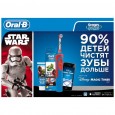 Детская электрическая зубная щетка Oral-B Stages Power StarWars Kids D12.513 + чехол