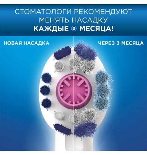 Электрическая зубная щетка Oral-B Vitality Pink D100.413.1 CrossAction Pink