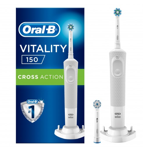 Электрическая зубная щетка Oral-B Vitality CrossAction White 150/D100.424.1