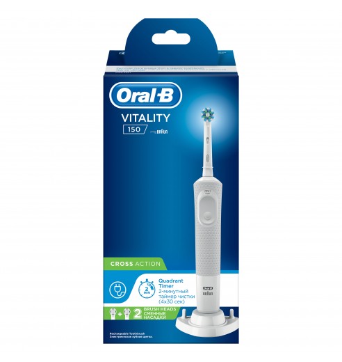 Электрическая зубная щетка Oral-B Vitality CrossAction White 150/D100.424.1