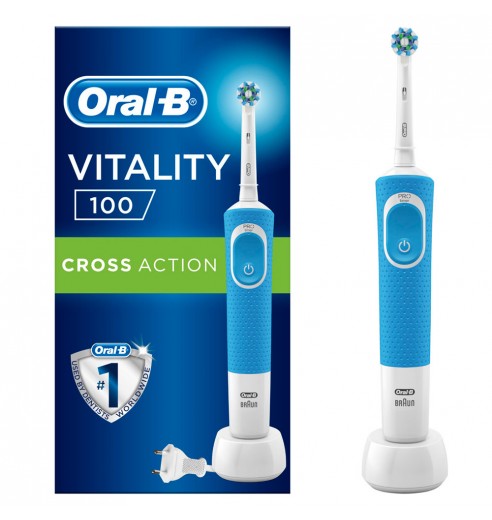 Электрическая зубная щетка Oral-B Vitality CrossAction Blue D100.413.1