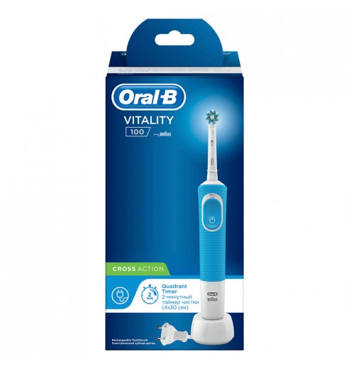 Электрическая зубная щетка Oral-B Vitality CrossAction Blue D100.413.1