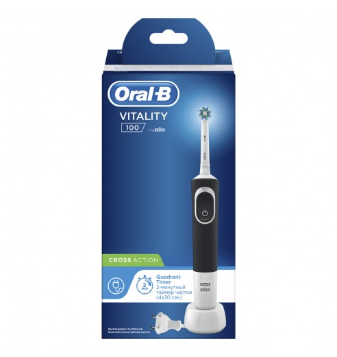 Электрическая зубная щетка Oral-B Vitality CrossAction Black D100.413.1