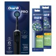 Электрическая зубная щётка Oral-B Vitality Pro чёрная + Насадки Oral-B CrossAction (10 шт)