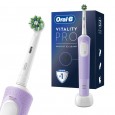 Электрическая зубная щетка Oral-B Vitality Pro D103.413.3 Cross Action Protect X Clean, сиреневый + Насадки Oral-B CrossAction EB50RB-4, 4 шт