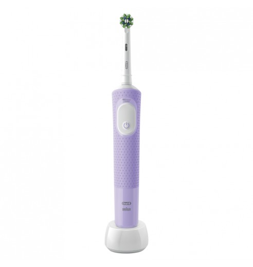 Электрическая зубная щетка Oral-B Vitality Pro D103.413.3 Cross Action Protect X Clean, сиреневый + Насадки Oral-B CrossAction EB50RB-4, 4 шт