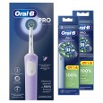 Электрическая зубная щётка Oral-B Vitality Pro лиловая + Насадки Oral-B CrossAction (10 шт)