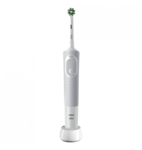 Электрическая зубная щетка Oral-B Vitality Pro D103.413.3 Cross Action Protect X Clean, белый + Насадки Oral-B CrossAction EB50RB-2, 2 шт