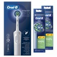 Электрическая зубная щётка Oral-B Vitality Pro белая + Насадки Oral-B CrossAction (10 шт)