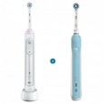 Набор: Электрическая зубная щетка Oral-B Smart Sensitive D700.513.5 White + Электрическая зубная щетка Oral-B PRO 500 CrossAction D16.513.U блистер
