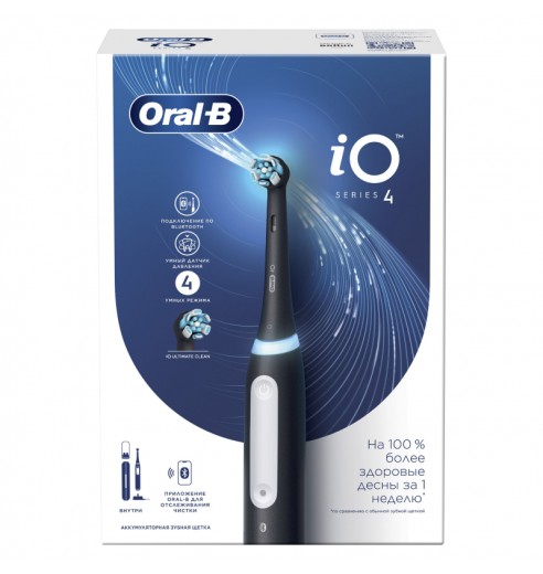 Электрическая зубная щетка Oral-B iO 4 Matt Black