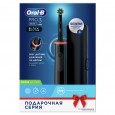 Электрическая зубная щетка Oral-B Pro 3 3500 D505.513.3 CrossAction, черная + Насадки Oral-B EB50BRB CrossAction Black, 4 шт