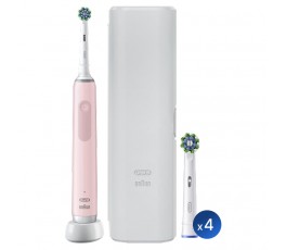 Электрическая зубная щетка Oral-B Pro 3 3500 + Насадка для эффективной чистки Oral-B CrossAction (4 шт)