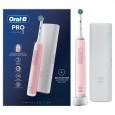 Электрическая зубная щетка Oral-B Pro 3 розовая и Электрическая зубная щетка Oral-B Pro 3 черная + Насадки Oral-B CrossAction (10 шт)