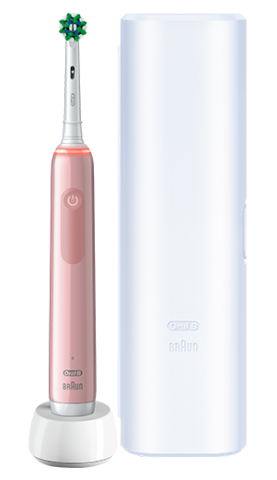 Электрическая зубная щетка Oral-B Pro 3 3500/D505.513.3X CrossAction розовая
