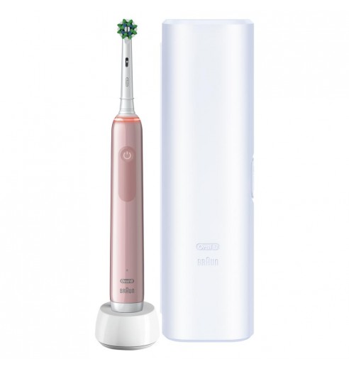Электрическая зубная щетка Oral-B Pro 3 3500/D505.513.3X CrossAction розовая