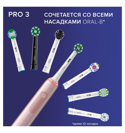Электрическая зубная щетка Oral-B Pro 3 3500/D505.513.3X CrossAction розовая