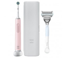 Электрическая зубная щетка Oral-B Pro 3 3500 + Женская бритва для ухода в зоне бикини Gillette Venus Satin Care