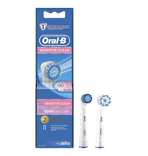 Насадка для зубных щеток Oral-B Sensitive Clean EB17S-1 и Sensi Ultrathin EB60-1 (2шт)in 1шт