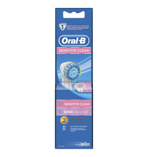 Набор насадок Oral-B: Sensitive Clean (1 шт), Sensi Ultrathin (1 шт)