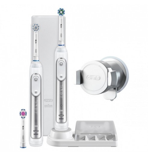 Набор электрических зубных щеток Oral-B Genius 8900 White D701.535.5XC (2 шт)