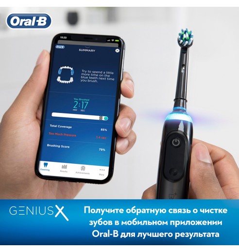 Электрическая зубная щетка Oral-B Genius X 20000N Special Edition Черная