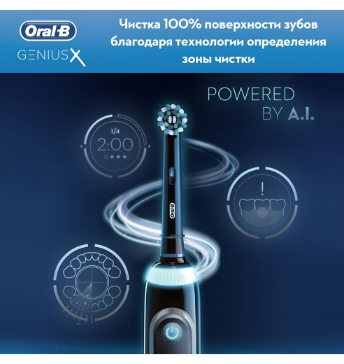 Электрическая зубная щетка Oral-B Genius X 20000N Special Edition Черная