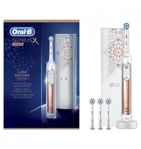Электрическая зубная щетка Oral-B Genius X 20000N Luxe Edition Розовое Золото