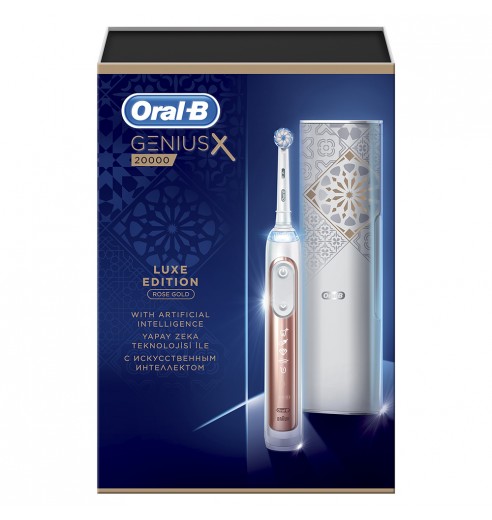 Электрическая зубная щетка Oral-B Genius X 20000N Luxe Edition Розовое Золото