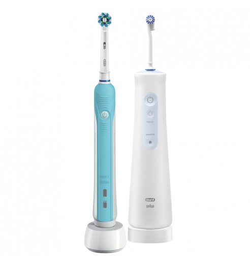 Набор Oral-B SmartSmile 1 510: Электрическая зубная щетка Oral-B Pro 1 500 + Ирригатор Aquacare 4