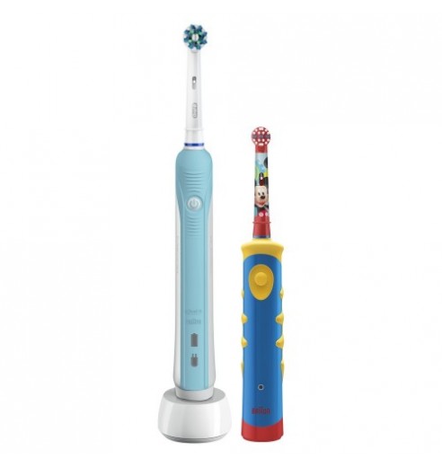 Набор электрических зубных щеток Oral-B Family Pack (Professional Care 500 + Kids D10.513K)
