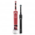 Набор электрических зубных щеток Oral-B Family Pack (Pro 1 700 Black и Kids «Тачки»)