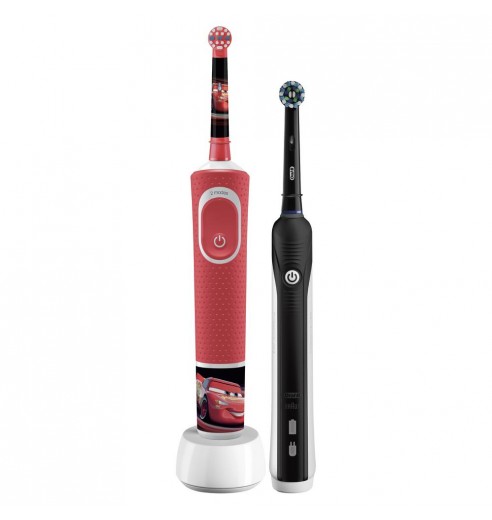 Набор электрических зубных щеток Oral-B Family Pack (Pro 1 700 Black и Kids «Тачки»)