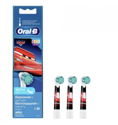 Насадка для зубных щеток Oral-B Kids EB10S 3K Cars (3 шт)