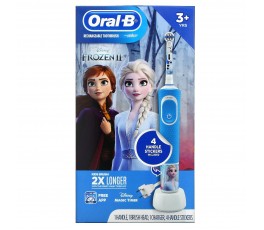 Детская электрическая зубная щетка Oral-B Vitality Kids Frozen "Холодное сердце" D100.423.2K Frozen, подарочная упаковка