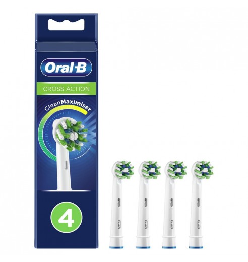 Электрическая зубная щетка Oral-B Vitality Pro D103.413.3 Cross Action Protect X Clean, сиреневый + Насадки Oral-B CrossAction EB50RB-4, 4 шт
