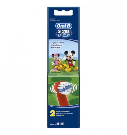 Насадка для зубных щеток Oral-B Stages Kids EB10 Mickey Mouse (2 шт)