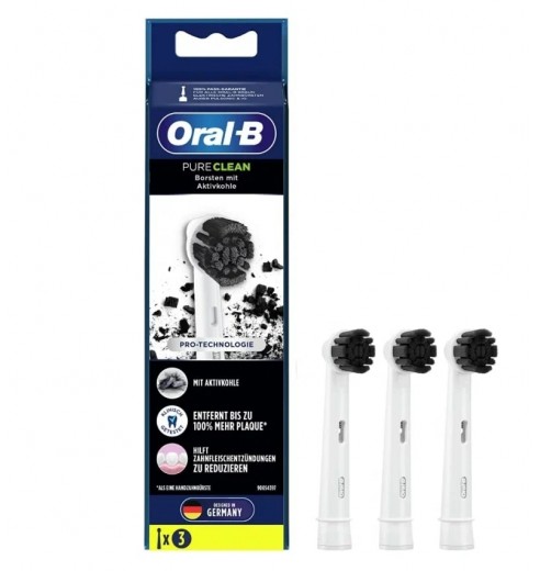 Насадка для зубных щеток Oral-B Pure Clean (3 шт) с древесным углем