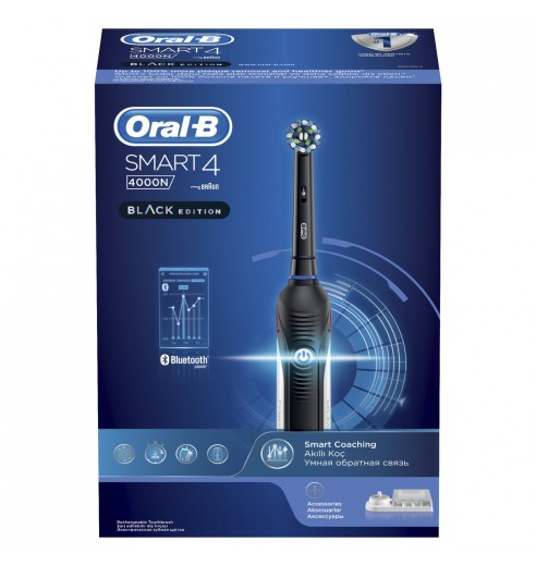 Электрическая зубная щетка Oral-B Smart 4 4000N Black edition D601.525.3