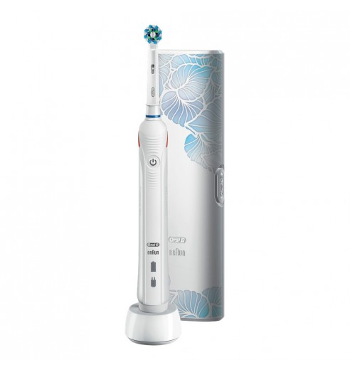 Электрическая зубная щетка Oral-B PRO 2 2500 Cross Action D501.513.2X White c футляром для путешествий Design Edition