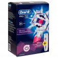 Электрическая зубная щетка Oral-B PRO 750 Pink (Розовая) D16.513.UX + Футляр + Насадки EB20RB Precision Clean 2 шт