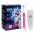 Электрическая зубная щетка Oral-B PRO 750 Pink (Розовая) D16.513.UX + Футляр + Насадки EB20RB Precision Clean 2 шт